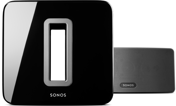 Sonos brand wireless audio system in black
